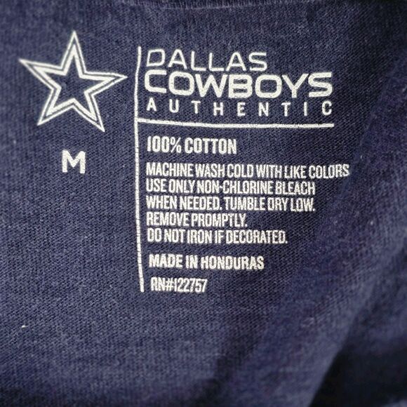 Dallas Cowboys‎ Men's Medium Navy Blue " Loyalty ' Short Sleeve T-Shirt - Picture 3 of 6